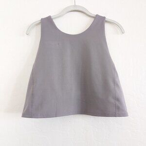 HOKA Sports Bra Women's XL Gray Racerback Gym Yoga Logo Workout